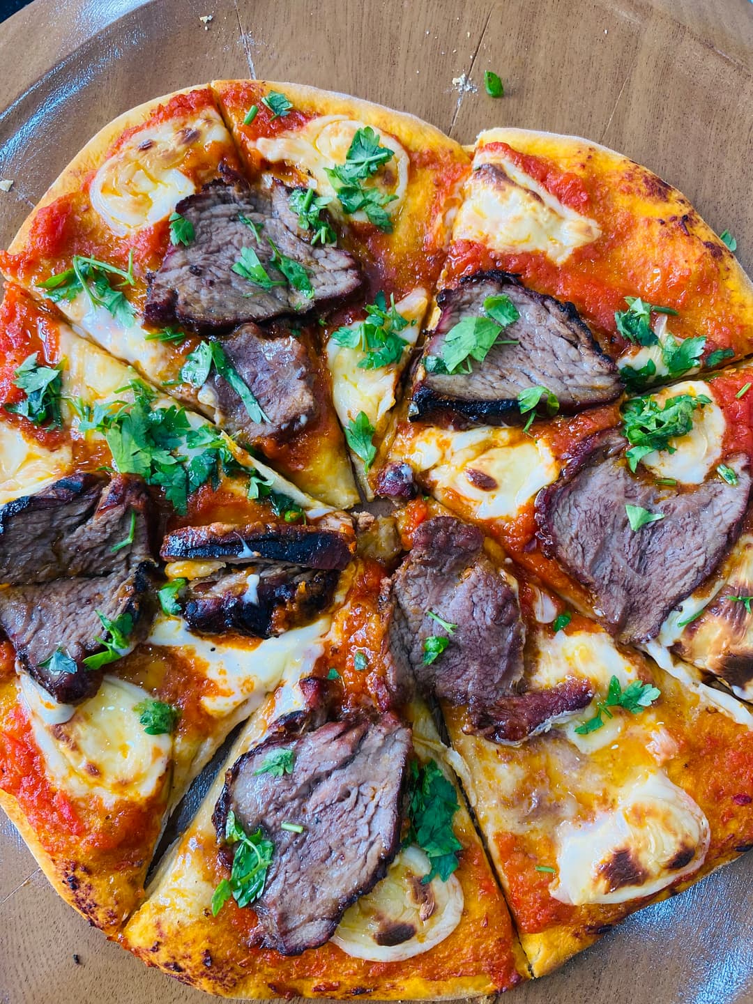 STEAK PIZZA